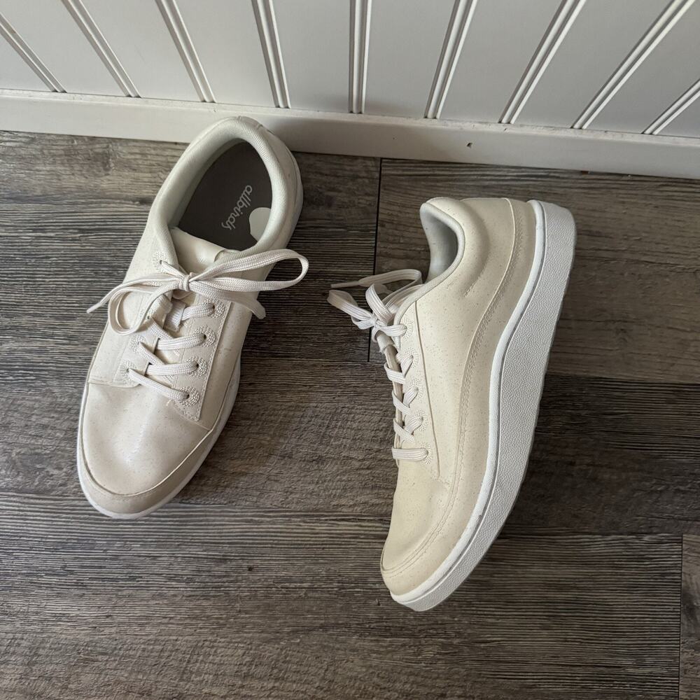 Allbirds Plant Pacer Sneakers Natural White Classic Comfortable Neutral Size 9